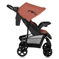 Carucior sport Lionelo Emma Plus Cu tavita, 2 Suporturi pentru pahar, Geanta accesorii, Standard de siguranta EN1888-1 roz - 1