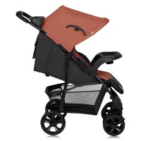 Carucior sport Lionelo Emma Plus Cu tavita, 2 Suporturi pentru pahar, Geanta accesorii, Standard de siguranta EN1888-1 roz - 4