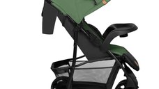 Carucior sport Lionelo Emma Plus Cu tavita, 2 Suporturi pentru pahar, Geanta accesorii, Standard de siguranta EN1888-1 verde