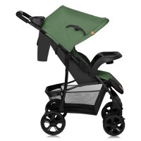 Carucior sport Lionelo Emma Plus Cu tavita, 2 Suporturi pentru pahar, Geanta accesorii, Standard de siguranta EN1888-1 verde - 1