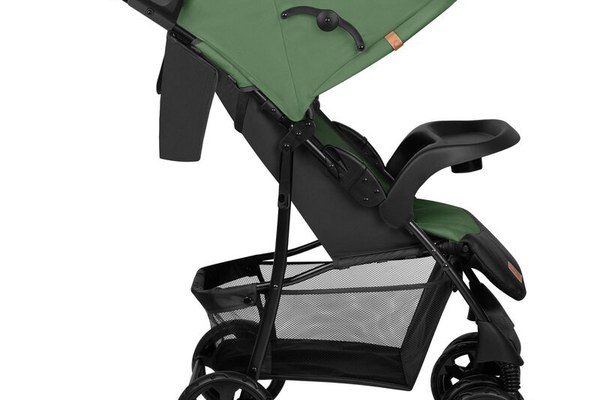 Carucior sport Lionelo Emma Plus Cu tavita, 2 Suporturi pentru pahar, Geanta accesorii, Standard de siguranta EN1888-1 verde