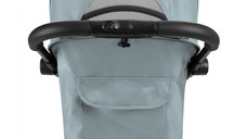 Carucior sport pentru copii KikkaBoo Joy MintBlue,Cadru din aluminiu,Sistem automat de pliere One Touch,Roti pivotante cu suspensii,Spatar si suport picioare reglabile,Capotina,recomandat de la nastere pana la 22kg
