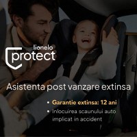 Carucior sport pentru copii Lionelo Elia Bej Taupe cu plasa de tantari, suport de picioare reglabil, spatar ajustabil in 4 pozitii, capotina XXL, pliere tip umbrela, capacitate 15 kg, 6 luni+ - 1