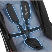 Carucior sport pentru copii Nukido Paseo Roz cu suspensii, spatar reglabil, pliere compacta potrivit pentru avion - 7