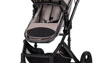 Carucior transformabil 2 in 1 pentru copii Chipolino Amore Latte cu suspensii, sezut reversibil, accesorii, greutate suportata 22 kg