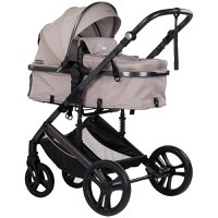 Carucior transformabil 2 in 1 pentru copii Chipolino Amore Latte cu suspensii, sezut reversibil, accesorii, greutate suportata 22 kg - 10