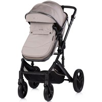Carucior transformabil 2 in 1 pentru copii Chipolino Amore Latte cu suspensii, sezut reversibil, accesorii, greutate suportata 22 kg - 2