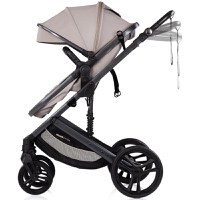 Carucior transformabil 2 in 1 pentru copii Chipolino Amore Latte cu suspensii, sezut reversibil, accesorii, greutate suportata 22 kg - 4