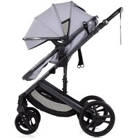 Carucior transformabil 2 in 1 pentru copii Chipolino Amore Platinum cu suspensii, sezut reversibil, accesorii, greutate suportata 22 kg - 6
