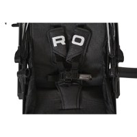 Carucior transformabil 2in1 Moni Rio Black pana la 22 kg,Cadru din aluminiu,Spatar reglabil,Scaun reversibil,Roti din spuma EVA pivotante cu amortizor si rulment,Baldachin,cu Husa picioare,Geanta,Plasa insecte,Suport pahar - 8