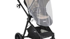 Carucior transformabil 2in1 Moni Rio Khaki pana la 22 kg,Cadru din aluminiu,Spatar reglabil,Scaun reversibil,Roti din spuma EVA pivotante cu amortizor si rulment,Baldachin,cu Husa picioare,Geanta,Plasa insecte,Suport pahar