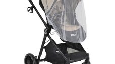 Carucior transformabil 2in1 Moni Rio Khaki pana la 22 kg,cadru din aluminiu,spatar reglabil,scaun reversibil,roti din spuma EVA pivotante cu amortizor si rulment,baldachin,husa picioare,geanta,plasa insecte,suport pahar