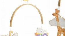 Carusel mobil lemn animalute