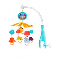 Carusel muzical cu telecomanda, temporizator, proiector color, cu 200 cantecele de leagan si povesti in lb. engleza, Marine Life blue - 4