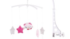Carusel muzical pentru patut Chipolino pink Chicken