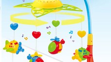 Carusel muzical universal cu lumini Fairyland Plane