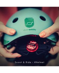Casca de protectie pentru copii cu sistem de reglare magnetic cu led Scoot  Ride Peach S-M 3 ani+ - 4