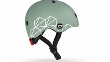 Casca de protectie pentru copii sistem de reglare magnetic cu led XXS-S 45-51 cm 1 an+ Green Lines Scoot Ride