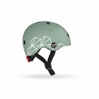 Casca de protectie pentru copii sistem de reglare magnetic cu led XXS-S 45-51 cm 1 an+ Green Lines Scoot Ride - 1