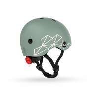 Casca de protectie pentru copii sistem de reglare magnetic cu led XXS-S 45-51 cm 1 an+ Green Lines Scoot Ride - 2