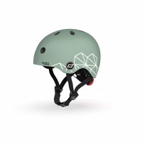 Casca de protectie pentru copii sistem de reglare magnetic cu led XXS-S 45-51 cm 1 an+ Green Lines Scoot Ride - 6