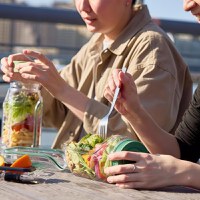 Caserola alimentara cu capac etans, reutilizabila, fara BPA 1l - 2