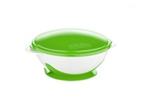 Castron cu ventuza si capac BabyJem Green - 1