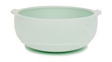 Castron din silicon KikkaBoo cu ventuza Whale Mint