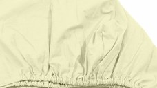 Cearceaf crem KidsDecor cu elastic din bumbac 60 x 85 cm