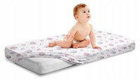 Cearceaf cu banda elastica pentru pat copii, dimensiune 120 x 60 cm, 100 bumbac, BabyMam Fairies - 2