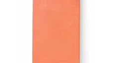 Cearceaf cu elastic Bocioland, Pentru patut, Din 100 bumbac jersey, 120x60 cm, 0 luni+, Coral