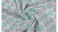 Cearceaf cu elastic din bambus 60x120 cm Mint Cross XKKO