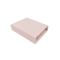 Cearceaf cu elastic MimiNu jerse 140x70 cm powder pink - 2