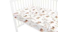 Cearceaf cu elastic MimiNu pentru patut 120x60 cm din bumbac Fairy