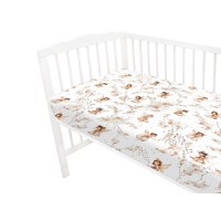 Cearceaf cu elastic MimiNu pentru patut 120x60 cm din bumbac Fairy - 1