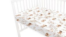 Cearceaf cu elastic MimiNu pentru patut 120x60 cm din bumbac Fairy