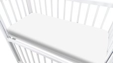 Cearceaf cu elastic MimiNu pentru patut co-sleeper 87 x 51 cm White