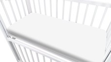 Cearceaf cu elastic MimiNu pentru patut co-sleeper 87 x 51 cm White