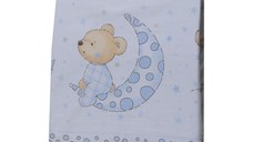 Cearceaf din bumbac pentru saltea 120x60 cm Bear Dreams Alb Beberoyal