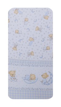 Cearceaf din bumbac pentru saltea 120x60 cm Bear Dreams Alb Beberoyal - 2