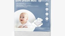 Cearceaf elastic impermeabil PetiteMars pentru patut co-sleeper din bumbac 84x50 cm alb