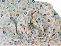 Cearceaf Floricele jucause KidsDecor cu elastic din bumbac 70 x 140 cm - 1
