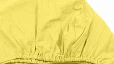Cearceaf galben KidsDecor cu elastic din bumbac 140x200 cm
