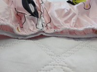 Cearceaf imprimat cu elastic roz 120x60 - 1