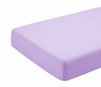 Cearceaf mov KidsDecor cu elastic din bumbac 100x200 cm - 2
