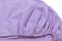 Cearceaf mov KidsDecor cu elastic din bumbac 60 x 85 cm - 1