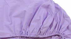 Cearceaf mov KidsDecor cu elastic din bumbac 80 x 160 cm