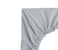 Cearceaf pentru saltea de patutlandou copii Sensillo 90x40cm,din bumbac jersey cu elastic roata Gri - 3