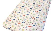 Cearsaf cu elastic pe colt 120x60 cm Fluturasi