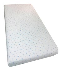 Cearsaf cu elastic pe colt 140x70 cm Stelute pe alb - 1